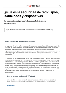 &iquest;Qu&eacute; es la seguridad de red  Definici&oacute;n & Soluciones   Fortinet