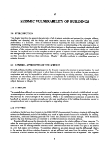 Seismic Vulnerability of Buildings: Strength, Stiffness, Ductility & Damping