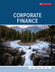 Corporate Finance 9th Canadian Edition