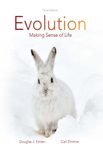 Evolution: Making Sense of Life - Biology Textbook by Emlen & Zimmer