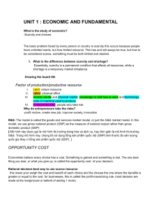 Economics Fundamentals: Scarcity, Production, Opportunity Cost, Utility