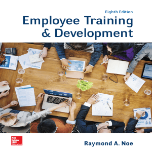 Employee Training & Development - Raymond A. Noe (8th Edition)