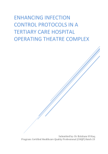 Enhancing Infection Control in ORs: A Tertiary Care Hospital Study