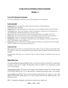 Economics for Engineers: Cost, Revenue, & Firm Objectives (Module 2)