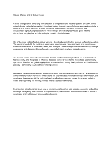 Climate Change: Global Impact, Causes, Effects & Solutions