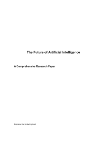 The Future of Artificial Intelligence: A Comprehensive Research Paper