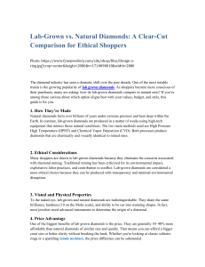 Lab-Grown vs. Natural Diamonds: Ethical Shopper's Guide & Comparison