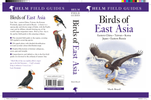 Birds of East Asia: Field Guide to China, Taiwan, Korea, Japan, Russia