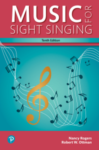 Music for Sight Singing, Tenth Edition: Rhythm & Melody Textbook