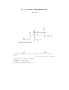 Postmodern Styles in Morrison & Pynchon: Essay & Last Quiz