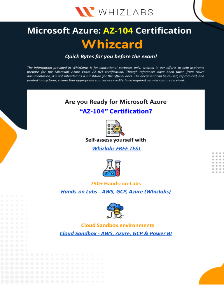 AZ-104 Azure Admin Study Guide