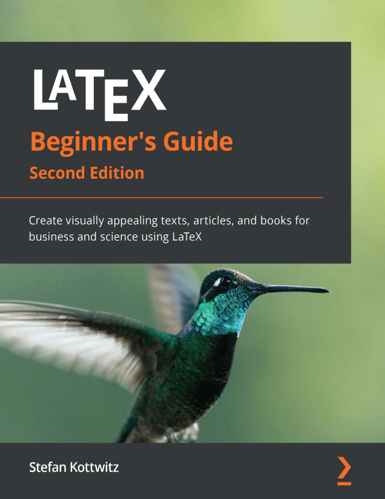 LaTeX Beginner's Guide: Master Document Creation for Science & Business