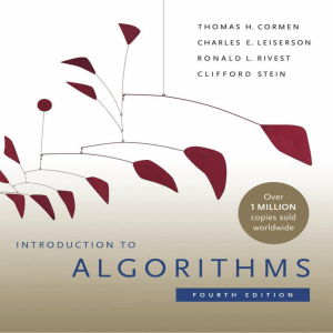 Introduction to Algorithms (4th Ed.) - Cormen, Leiserson, Rivest, Stein