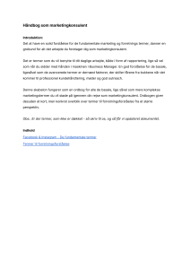 H&aring;ndbog for Marketingkonsulenter: Fundamentale Termer & Forretningsforst&aring;else