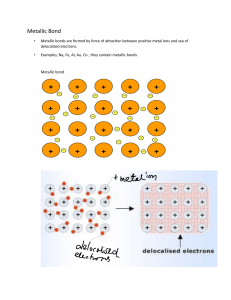Metallic Bond: Structure, Properties & Exam Questions (Chemistry)