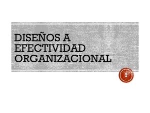 Dise&ntilde;os Organizacionales y Efectividad: Estrategia e Informaci&oacute;n