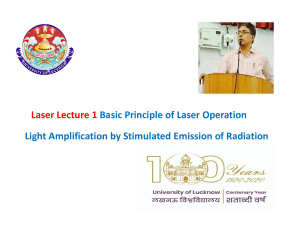 Laser Operation: Basic Principles, Components & Stimulated Emission