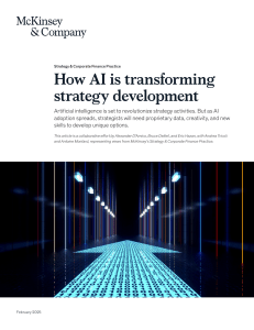 How AI is Transforming Strategy Development | McKinsey & Company
