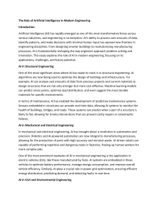 The Role of AI in Modern Engineering: Applications & Challenges