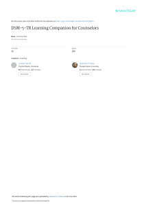 DSM-5-TR Learning Companion for Counselors: Diagnosis & Treatment