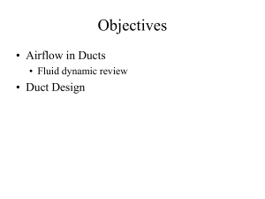 Duct Design & Airflow in HVAC Systems: Fluid Dynamics & Pressure Drop