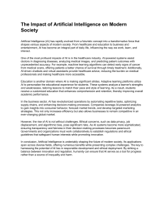 The Impact of AI on Modern Society: Benefits, Challenges & Future