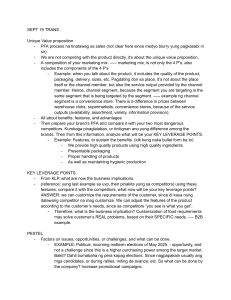 Marketing Strategy: UVP, KLP, PESTEL Analysis & Business Implications