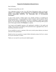 AI Adoption in Sustainable PPPs: Environmental Uncertainty's Role Survey