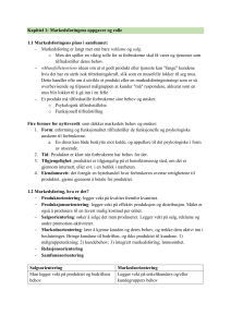 Markedsføring sammendrag 