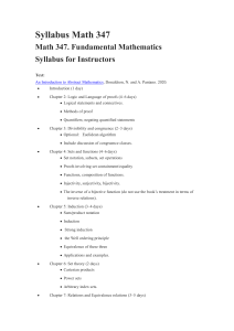 Math 347 Syllabus: Fundamental & Abstract Mathematics for Instructors