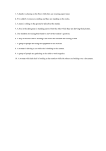 English Language Exercise: Describing Scenes and Actions