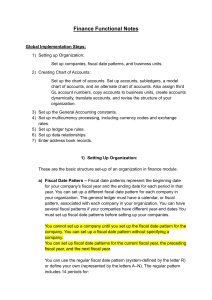 Finance Functional Notes: Global Implementation Steps & Setup Guide