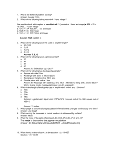 Math Practice Problems: Algebra, Geometry, Statistics Quiz