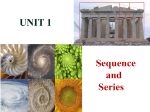Sequences and Series: Arithmetic & Geometric