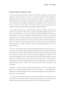 Summary of Earth in the Balance by Al Gore: Sustainability & Policy Analysis
