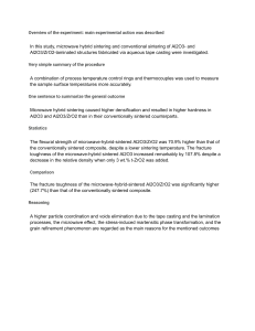 Microwave Hybrid Sintering of Al2O3/ZrO2: Enhanced Mechanical Properties