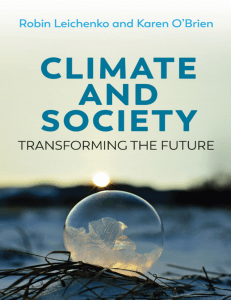 Climate and Society: Transforming the Future - Climate Change Textbook