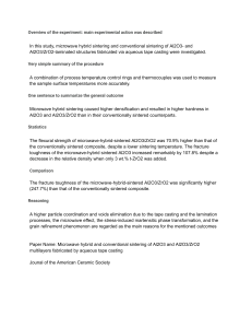 Microwave Hybrid Sintering of Al2O3/ZrO2 Ceramics: Enhanced Properties