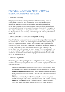 AI for Digital Marketing: Enhanced Strategies & Optimization Proposal
