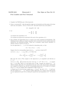 MATH 2210 Homework 5: Linear Algebra Problems & Eigenvalue Methods