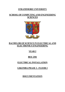 Electrical Installation Documentation - Gikomba Phase 2, Floor 2