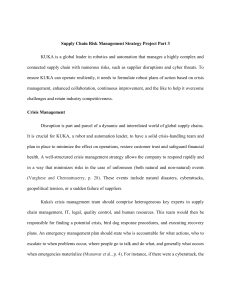 KUKA Supply Chain Risk Management Strategy: Crisis, Collaboration, Improvement