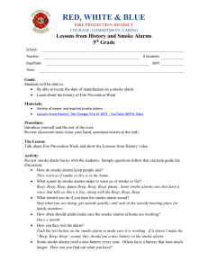 5th Grade Fire Safety Lesson Plan: History & Smoke Alarms