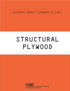 Voluntary Product Standard PS 1-09: Structural Plywood Requirements