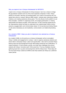 Infosys Campus Ambassador Application: Aspirations & Implementation Plans