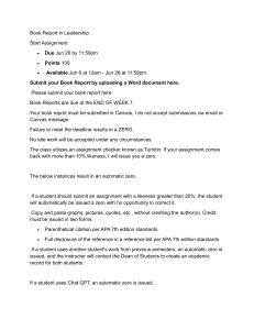 Leadership Book Report Assignment: Guidelines & Academic Integrity
