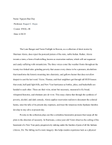 Sherman Alexie's Reservation Realism: Poverty, Alcohol, and Humor Analysis