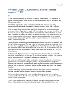 Eisenhower Farewell Address & Kennedy Space Message | 1961 Speeches