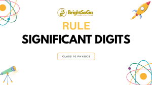 Significant Digits & Rounding Rules for Class 10 Physics
