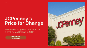 JCPenney's Pricing Strategy Failure: A Case Study